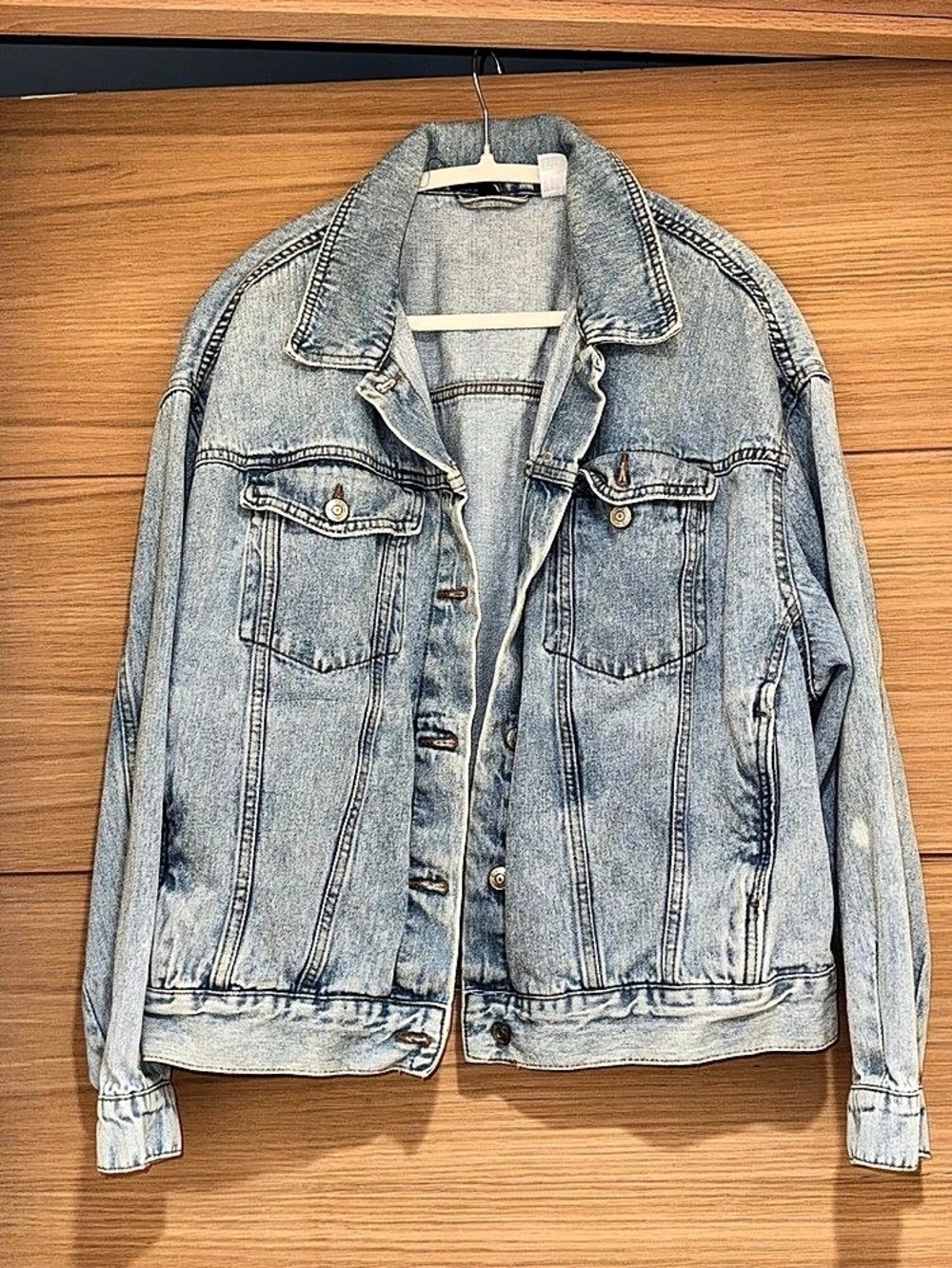 H&M Women's Denim Jacket Blue Size Large